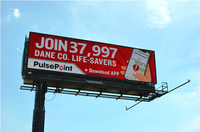 Pulse Point App Billboard Advertisement PNG Image