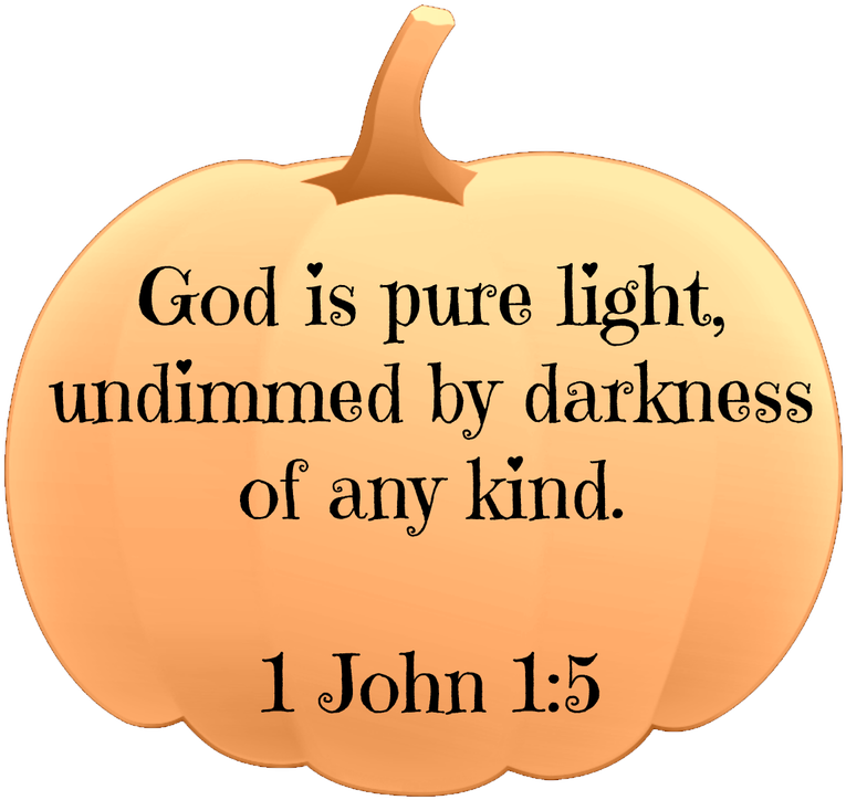 Pumpkin_ Bible_ Verse_1 John1_5 PNG Image