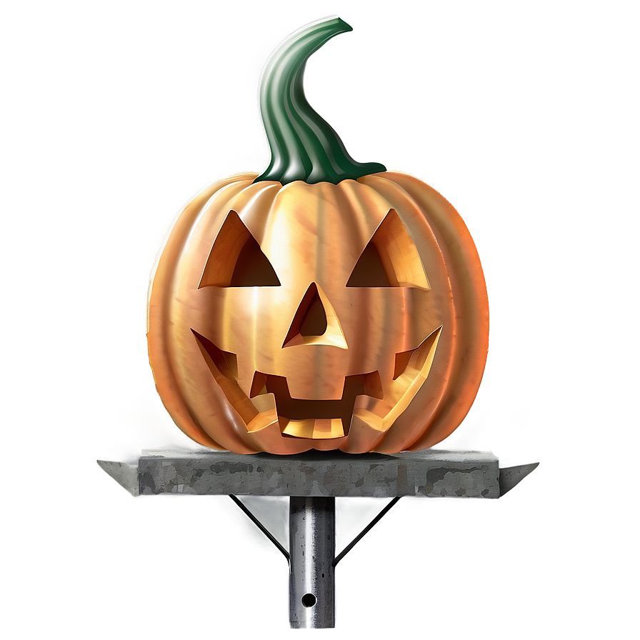 Pumpkin Head On Stake Png Rmb PNG Image