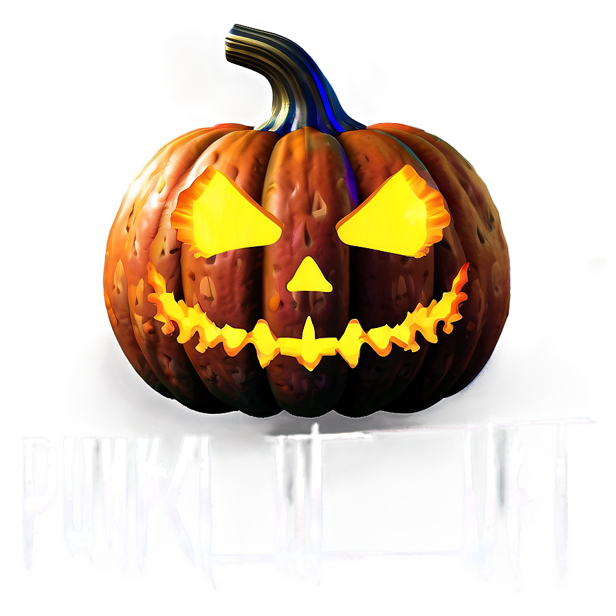 Pumpkin Head With Scar Png Rdk PNG Image