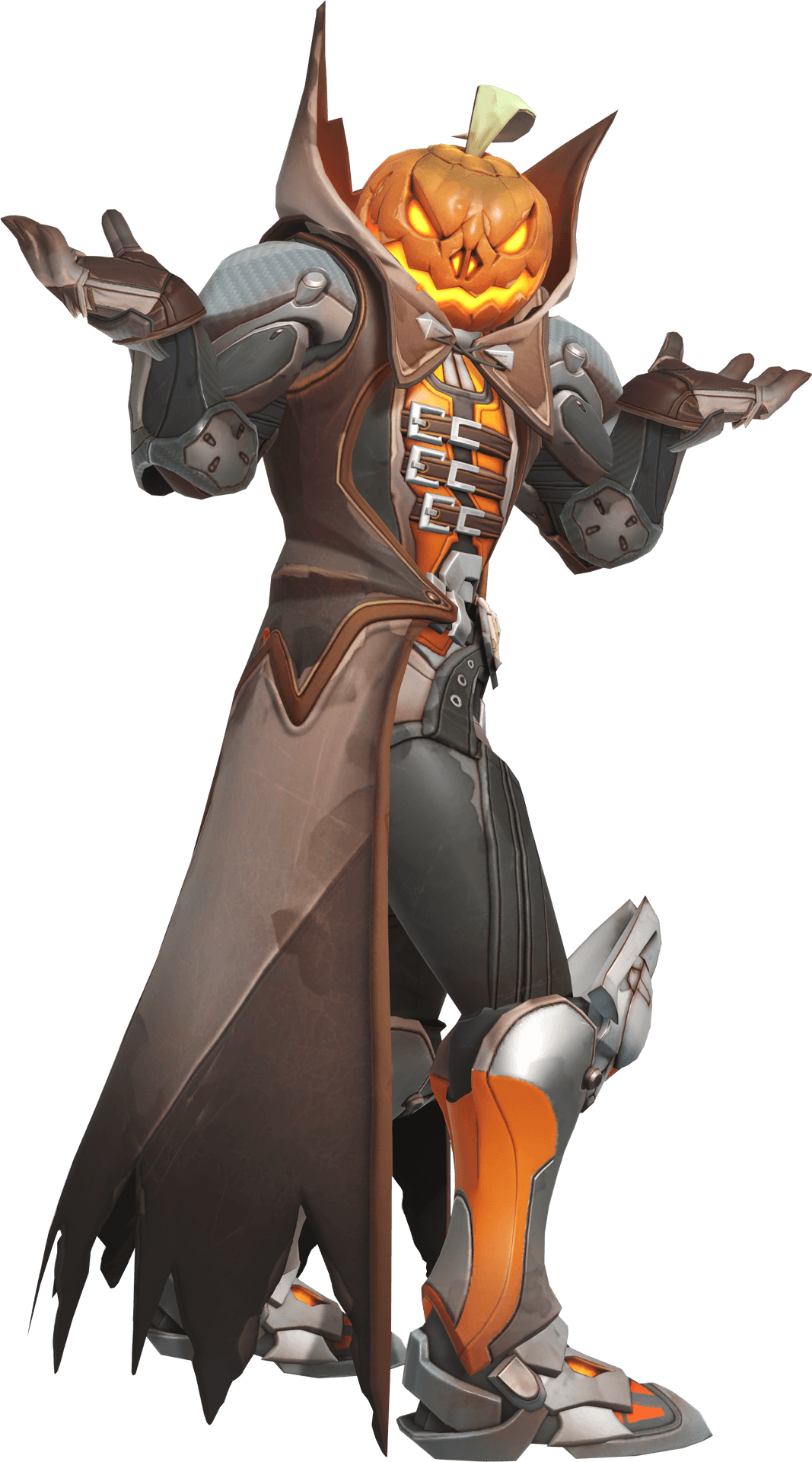 Pumpkin Headed Armor Costume PNG Image