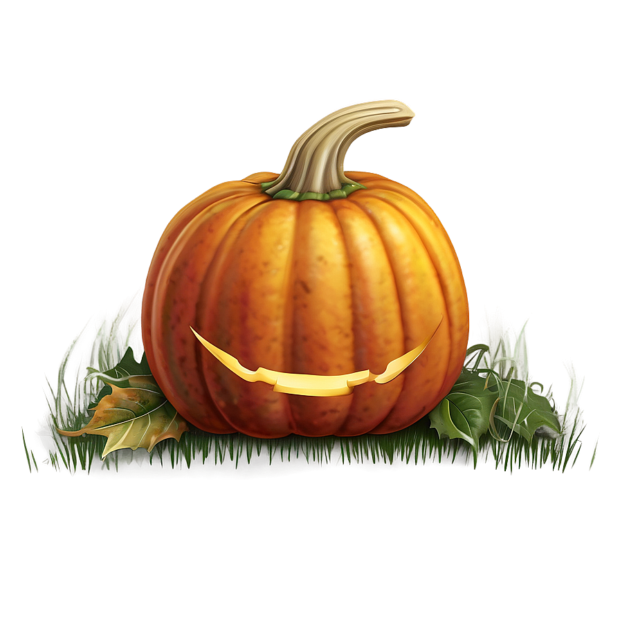 Pumpkin In The Field Png 43 PNG Image