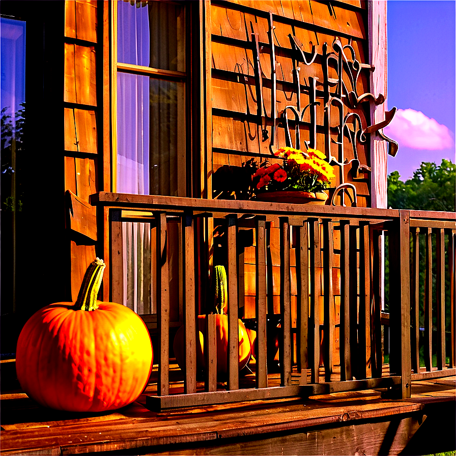 Pumpkin On Porch Png Rfl20 PNG Image