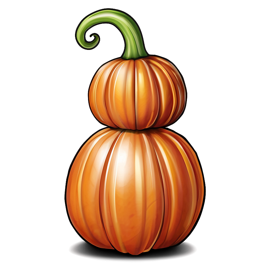 Pumpkin Outline Art Png 23 PNG Image