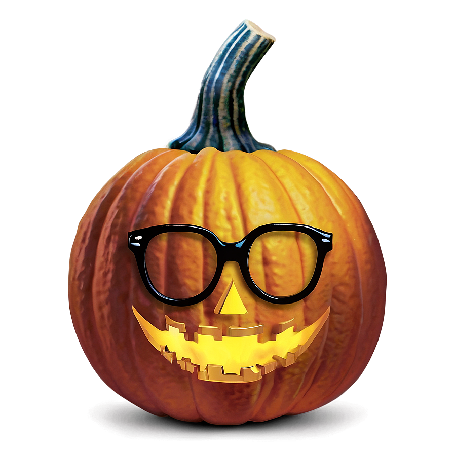 Pumpkin With Glasses Png 85 PNG Image