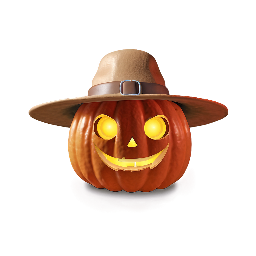 Pumpkin With Hat Png 82 PNG Image