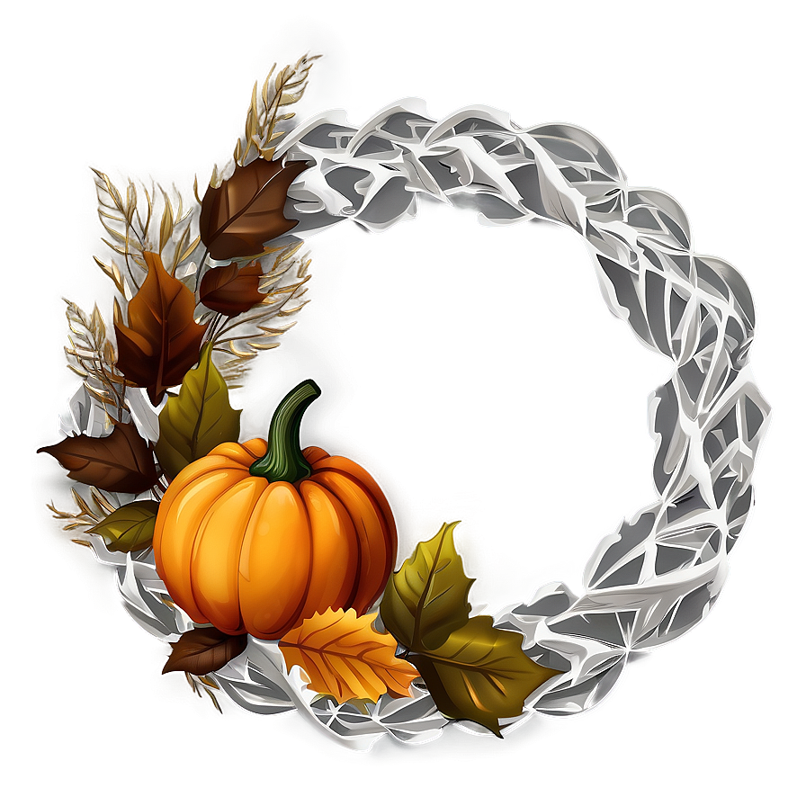 Pumpkin Wreath Clipart Png 70 PNG Image