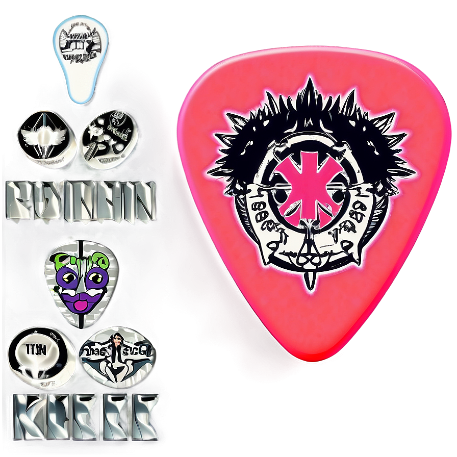 Punk Guitar Pick Png 06132024 PNG Image