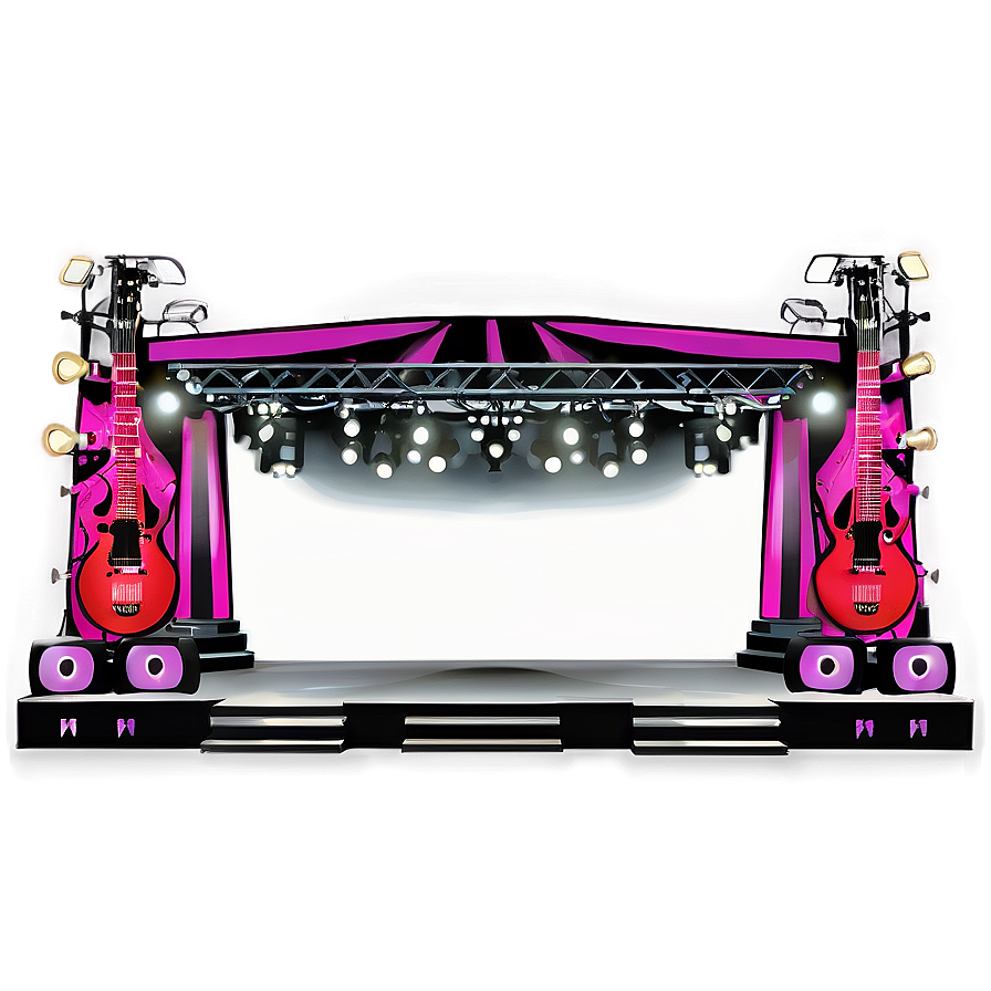 Punk Rock Concert Stage Png Fqc PNG Image