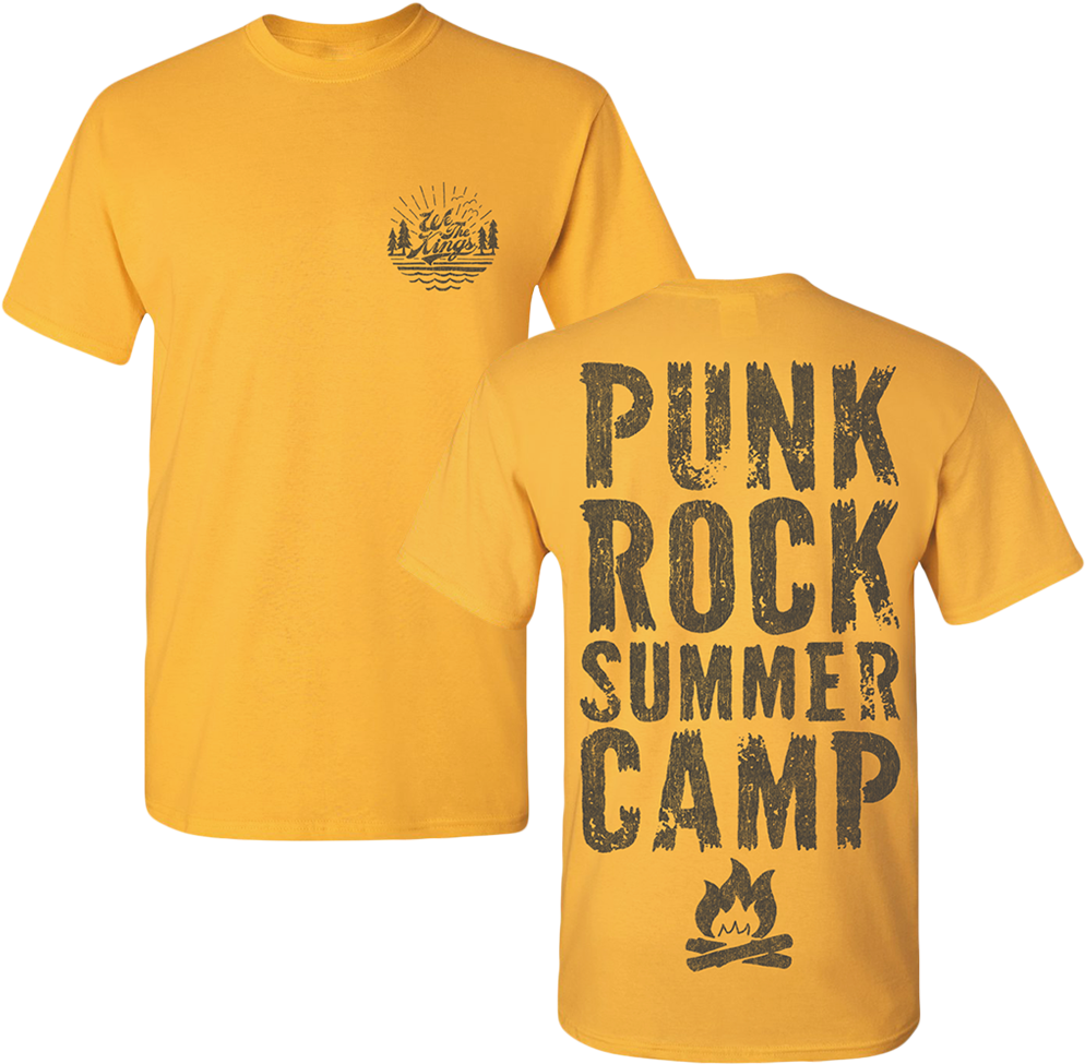 Punk Rock Summer Camp Lakers T Shirt PNG Image