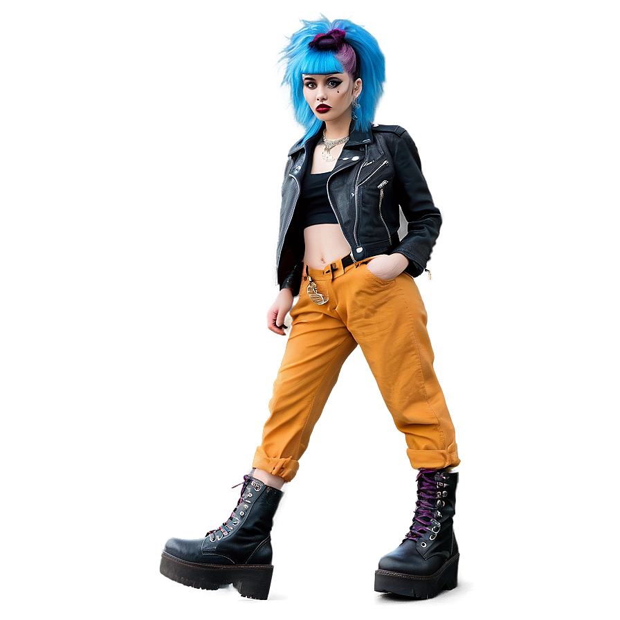 Punk Style Model Png 06112024 PNG Image