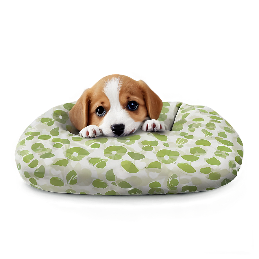 Puppy In Bed Png Dcr PNG Image