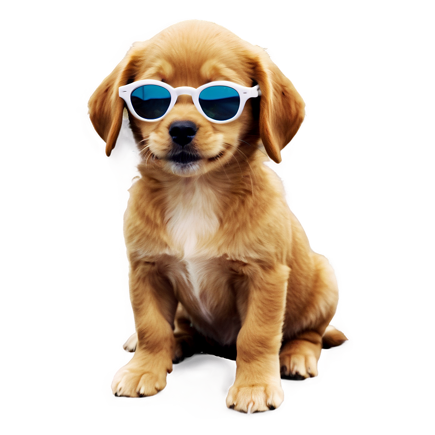 Puppy With Sunglasses Png Pvx35 PNG Image