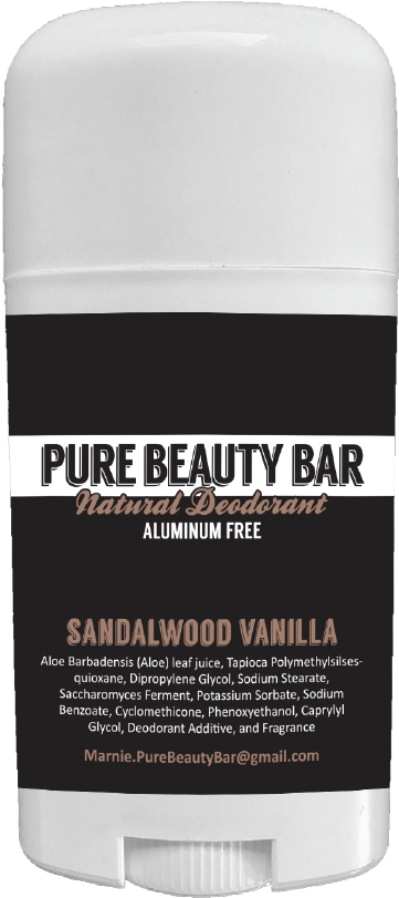 Pure Beauty Bar Sandalwood Vanilla Deodorant PNG Image