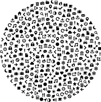 Pure Black Canvas PNG Image