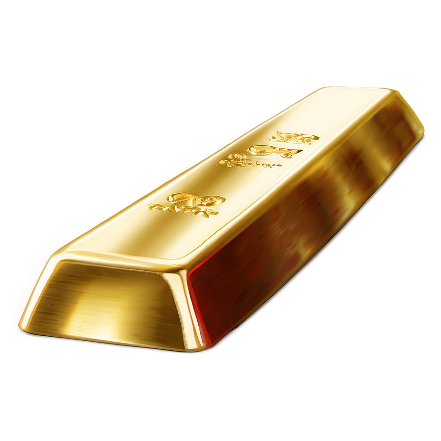 Pure Gold Ingot Graphic Png 06292024 PNG Image