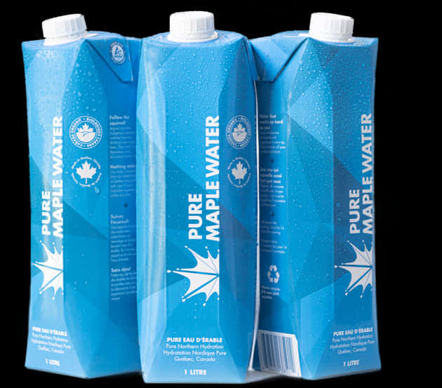 Pure Maple Water Packaging PNG Image