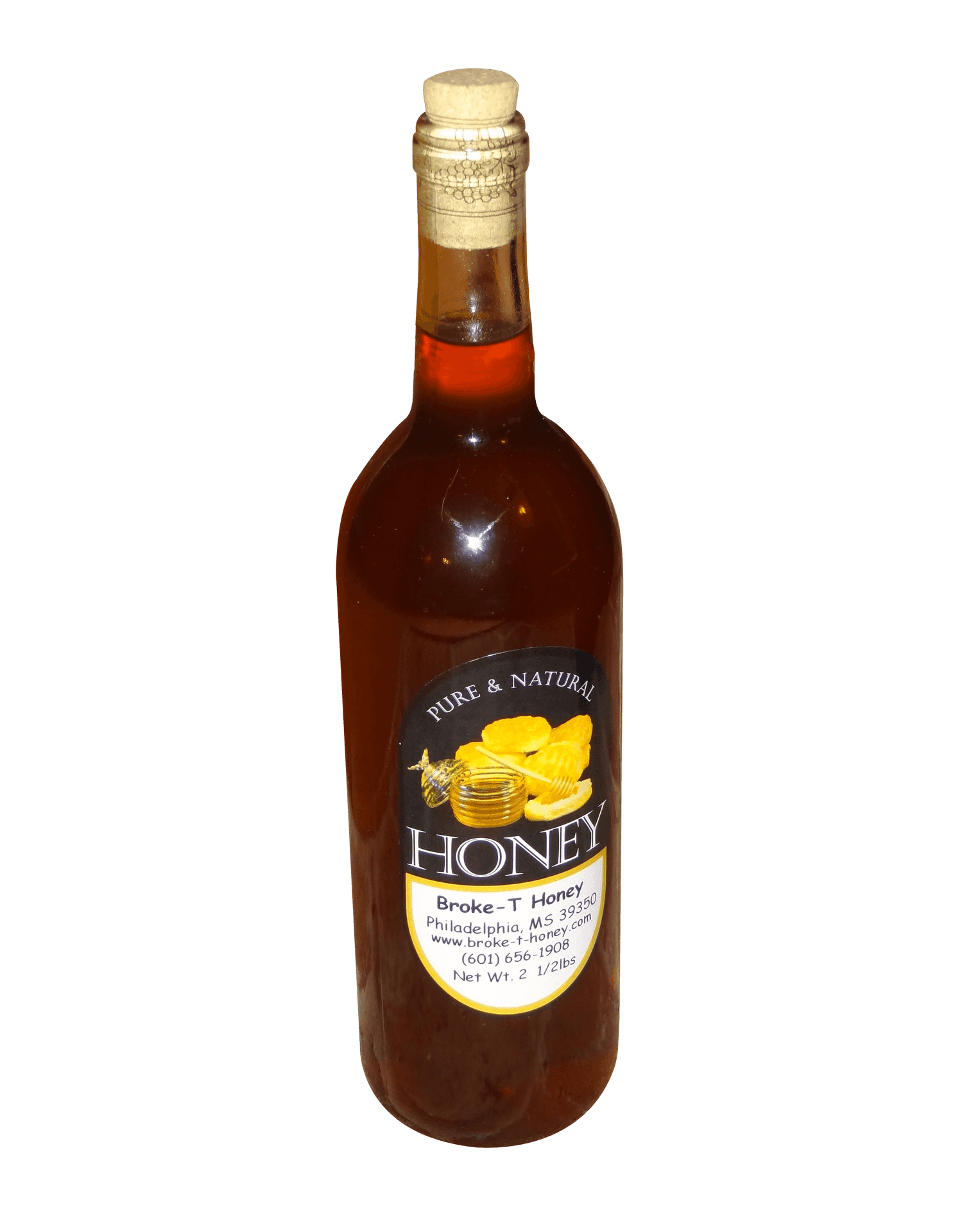 Pure Natural Honey Bottle PNG Image