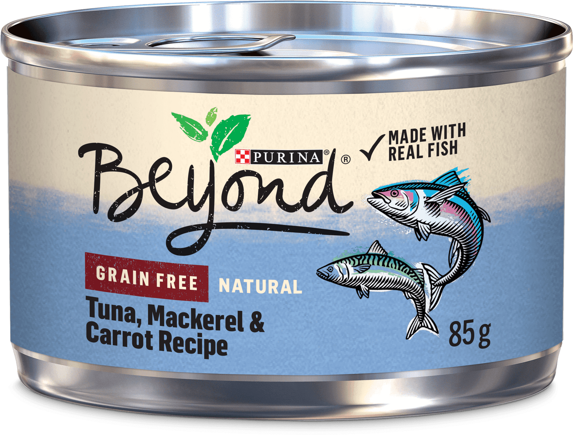 Purina Beyond Tuna Mackerel Carrot Recipe Cat Food Can PNG Image