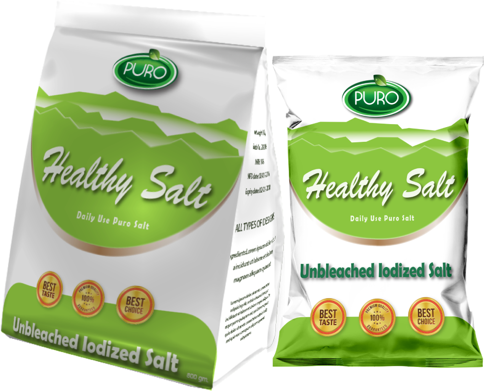 Puro Healthy Salt Packaging PNG Image