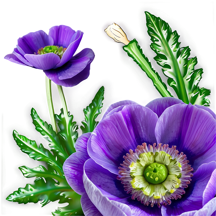 Purple Anemone Png Ngk PNG Image