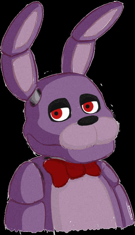 Purple_ Animatronic_ Rabbit_ F N A F PNG Image