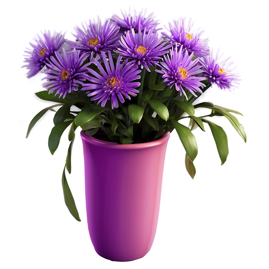 Purple Aster Png Ykt74 PNG Image