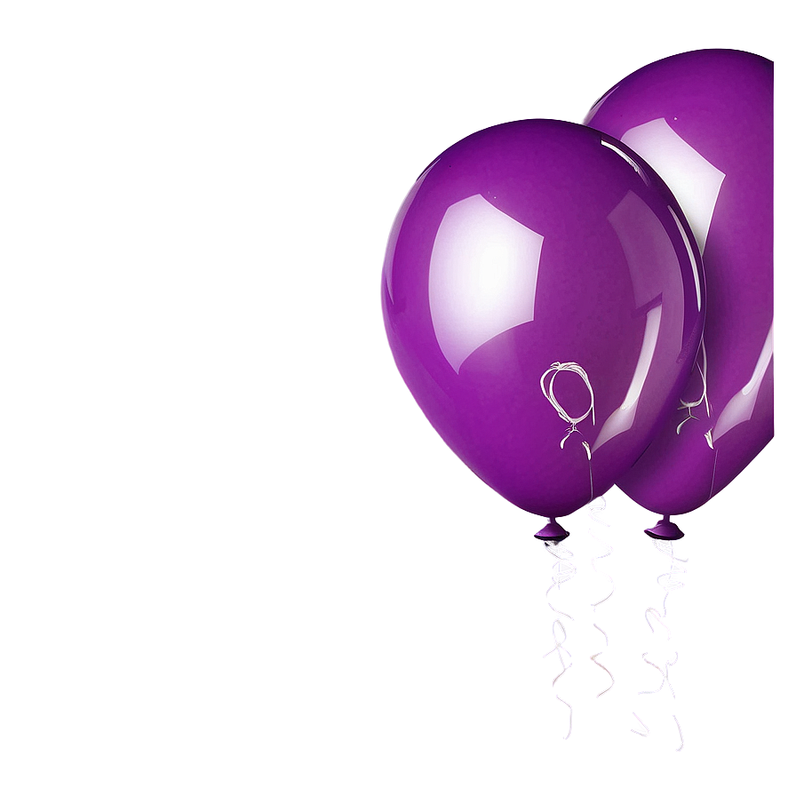 Purple Balloons Png Gmn12 PNG Image