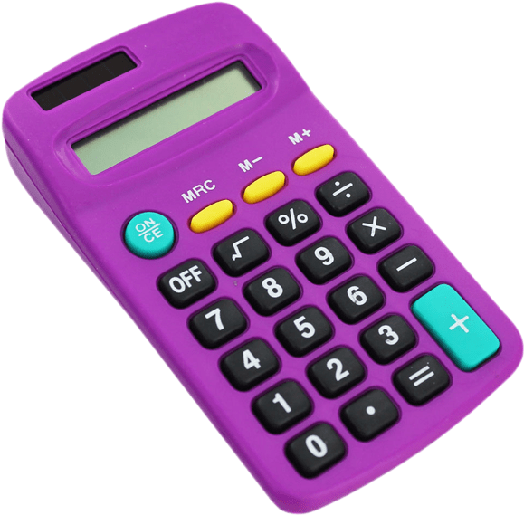 Purple Basic Calculator PNG Image