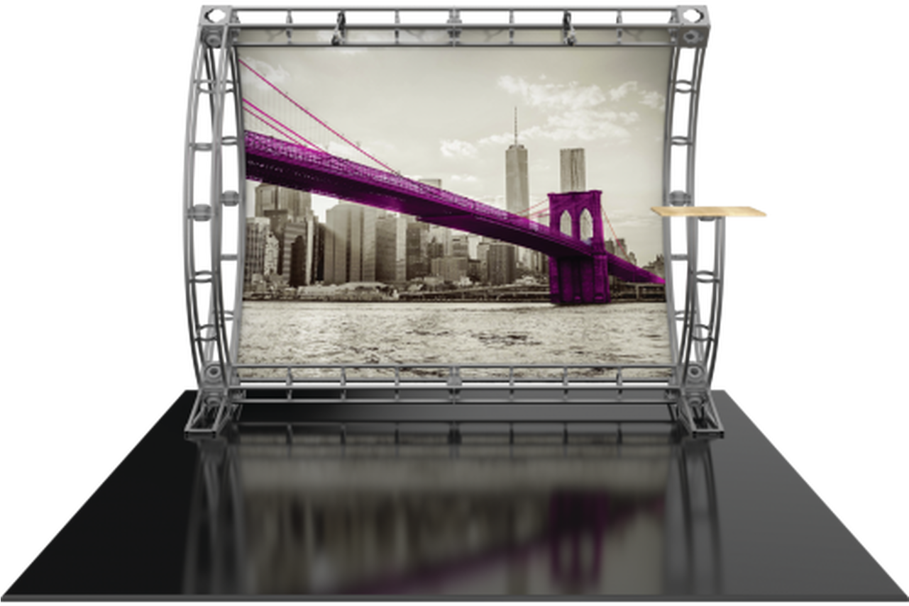 Purple Bridge Artistic Display PNG Image