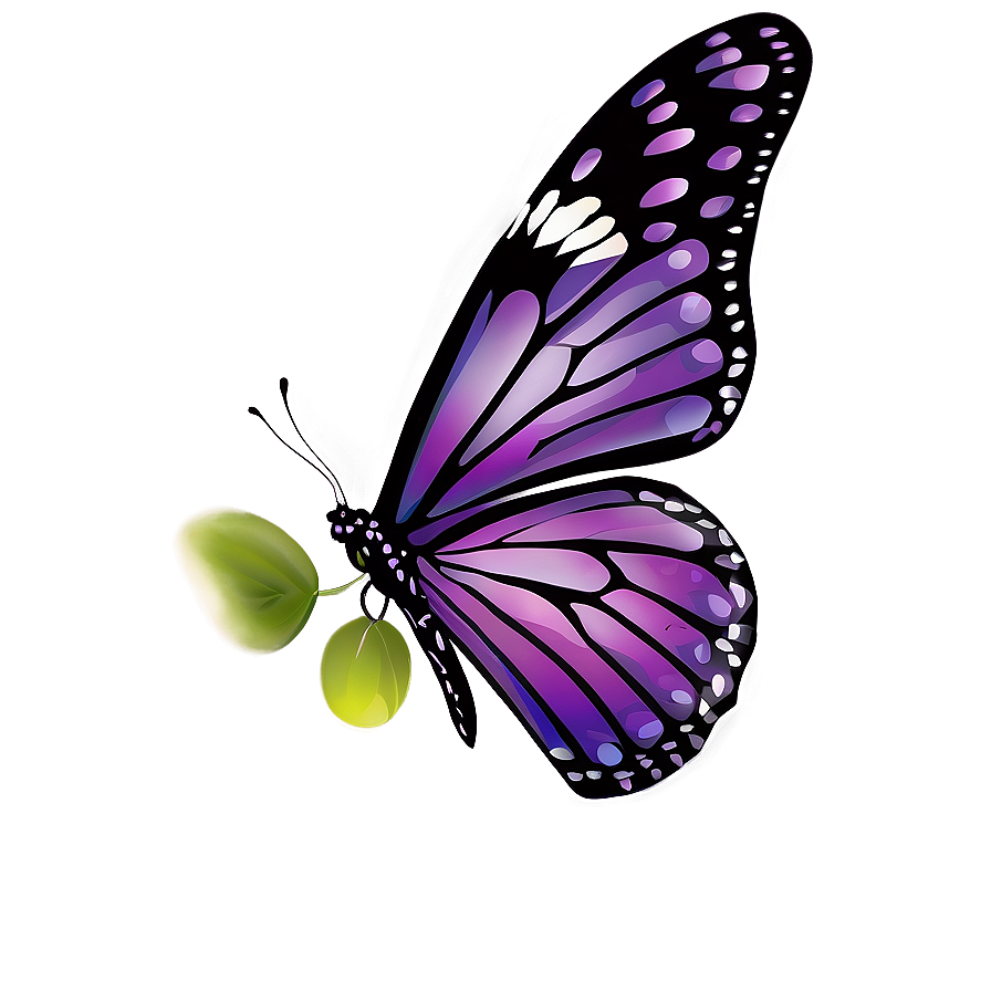 Purple Butterfly Background Png Vix2 PNG Image