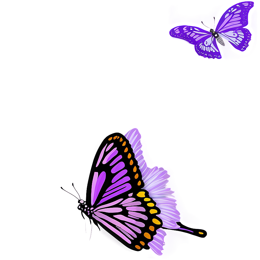 Purple Butterfly In Flight Png 05232024 PNG Image