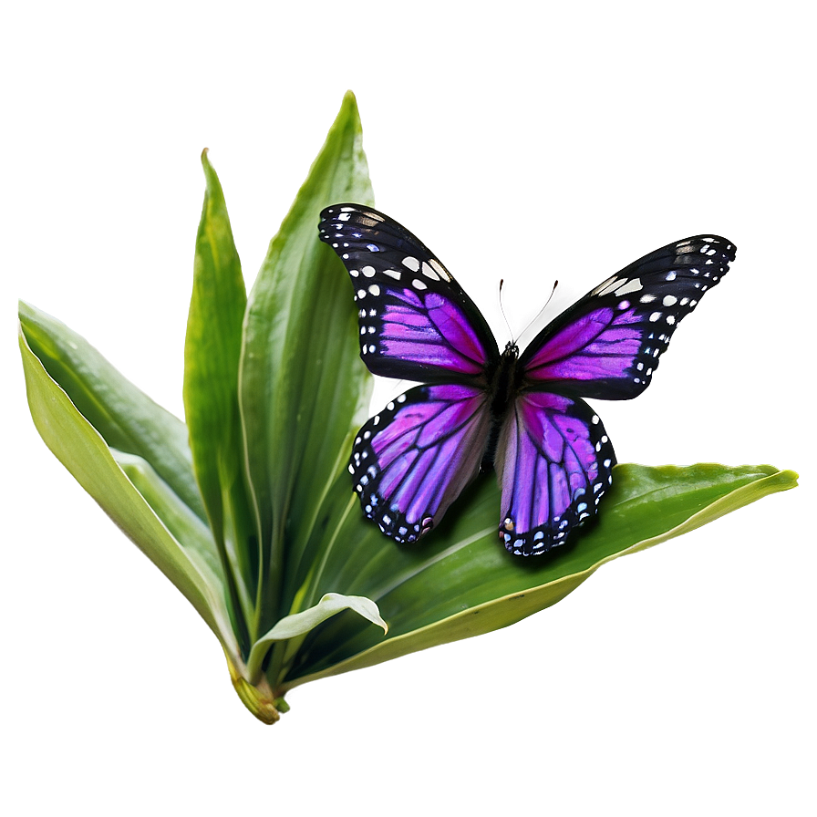 Purple Butterfly In Nature Png Trp PNG Image