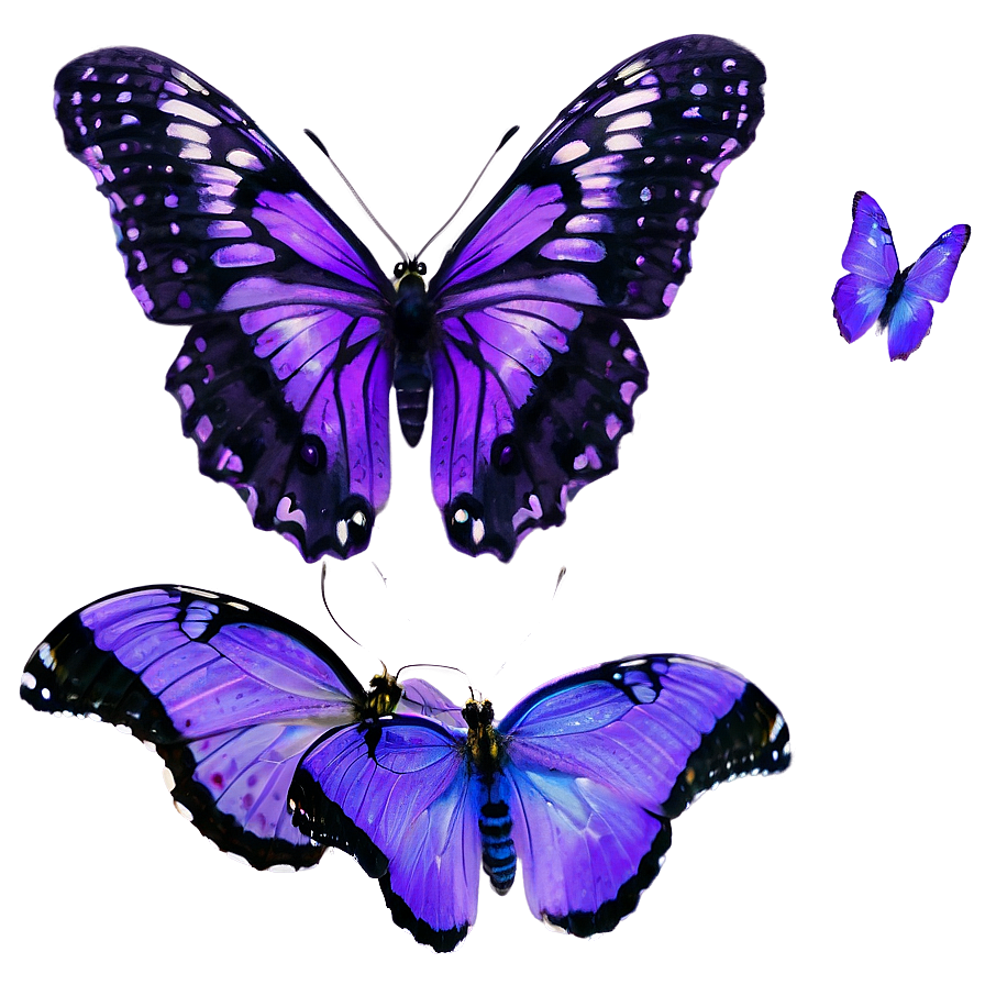 Purple Butterfly Mirage Png Aep84 PNG Image