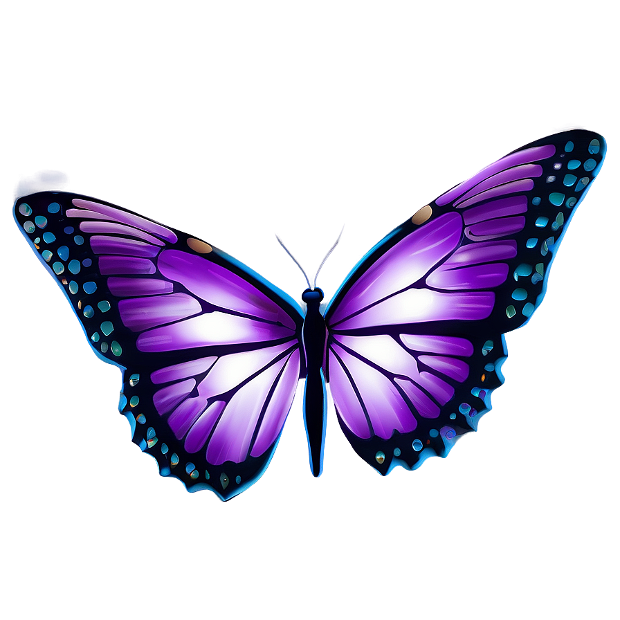 Purple Butterfly Tattoo Design Png 05232024 PNG Image