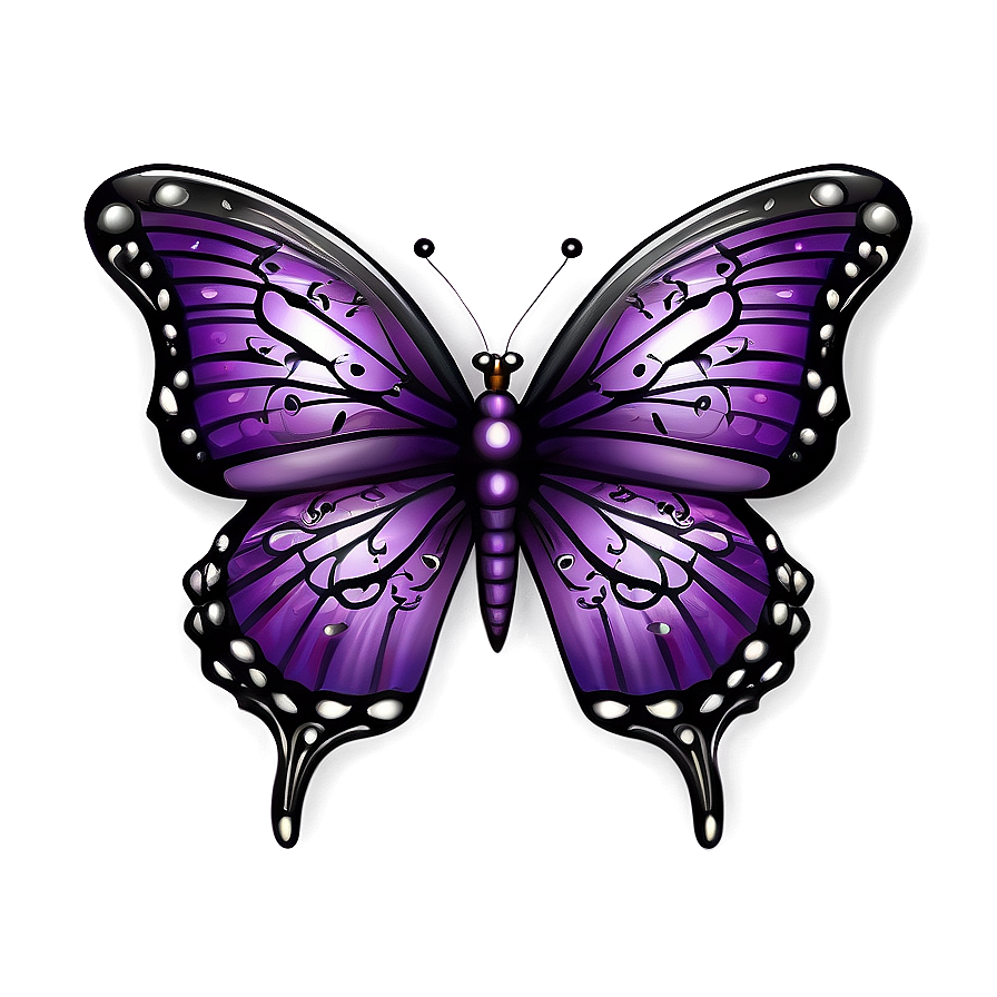 Purple Butterfly Tattoo Design Png 31 PNG Image