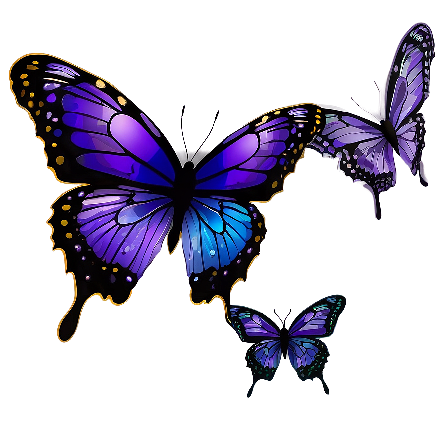 Purple Butterfly Vector Png 05232024 PNG Image