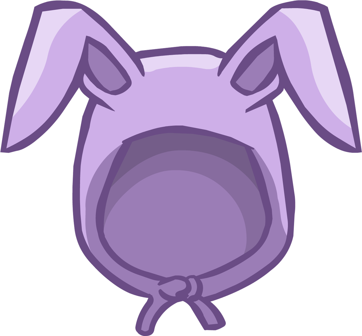 Purple Cartoon Bunny Ears PNG Image