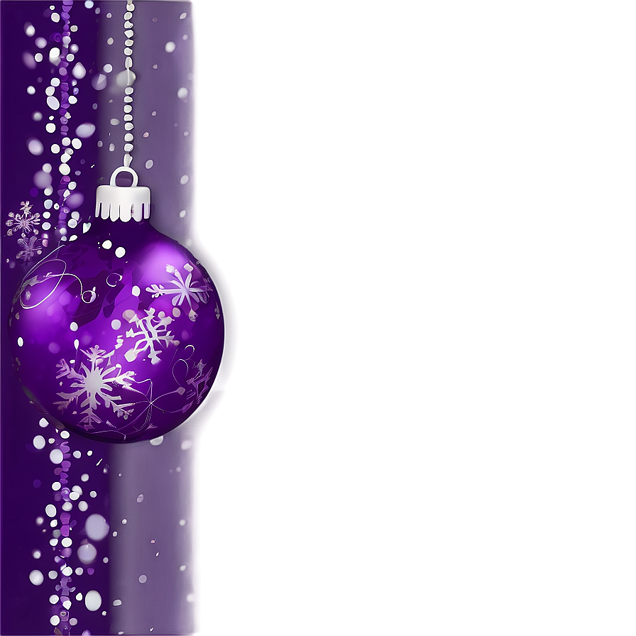 Purple Christmas Lights Border Png Etw PNG Image