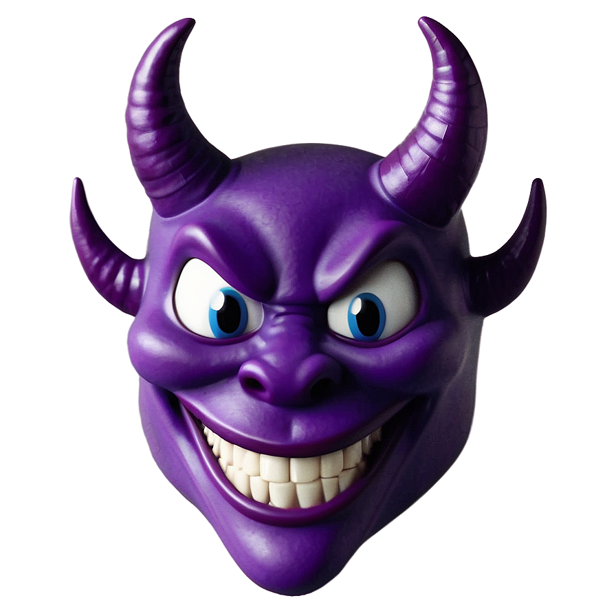 Purple Devil Emoji Png Mjt36 PNG Image