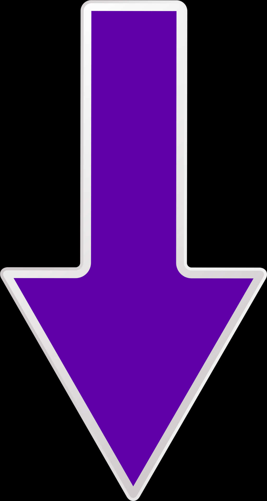 Purple Down Arrow Icon PNG Image