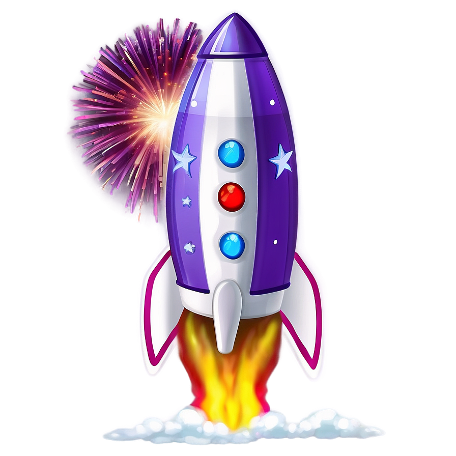 Purple Firework Rocket Png 06212024 PNG Image