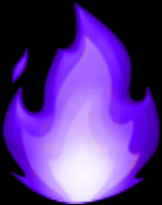 Purple Flame Graphic PNG Image