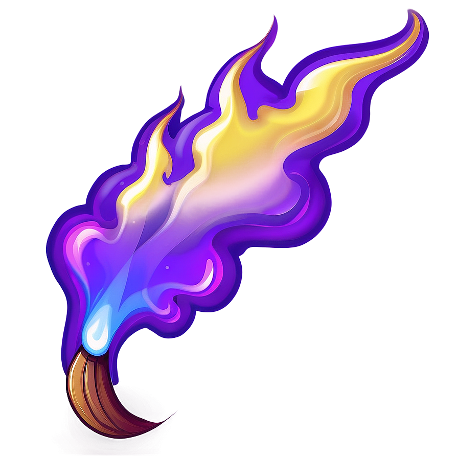 Purple Flame Sketch Png Nsg PNG Image