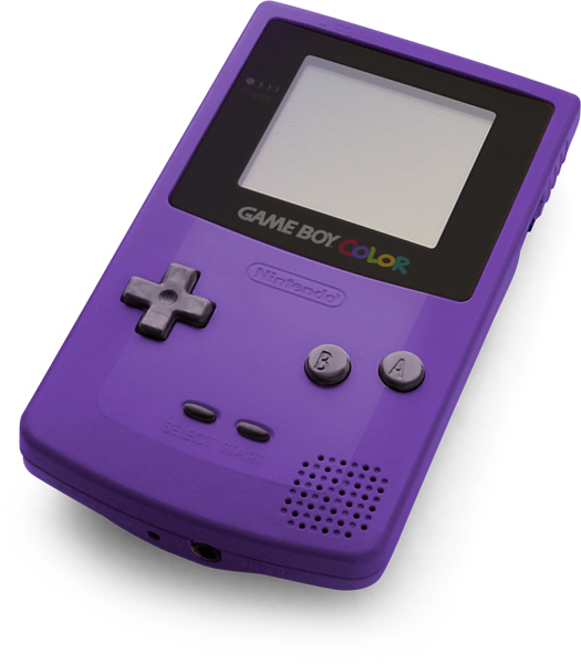 Purple Game Boy Color Console PNG Image