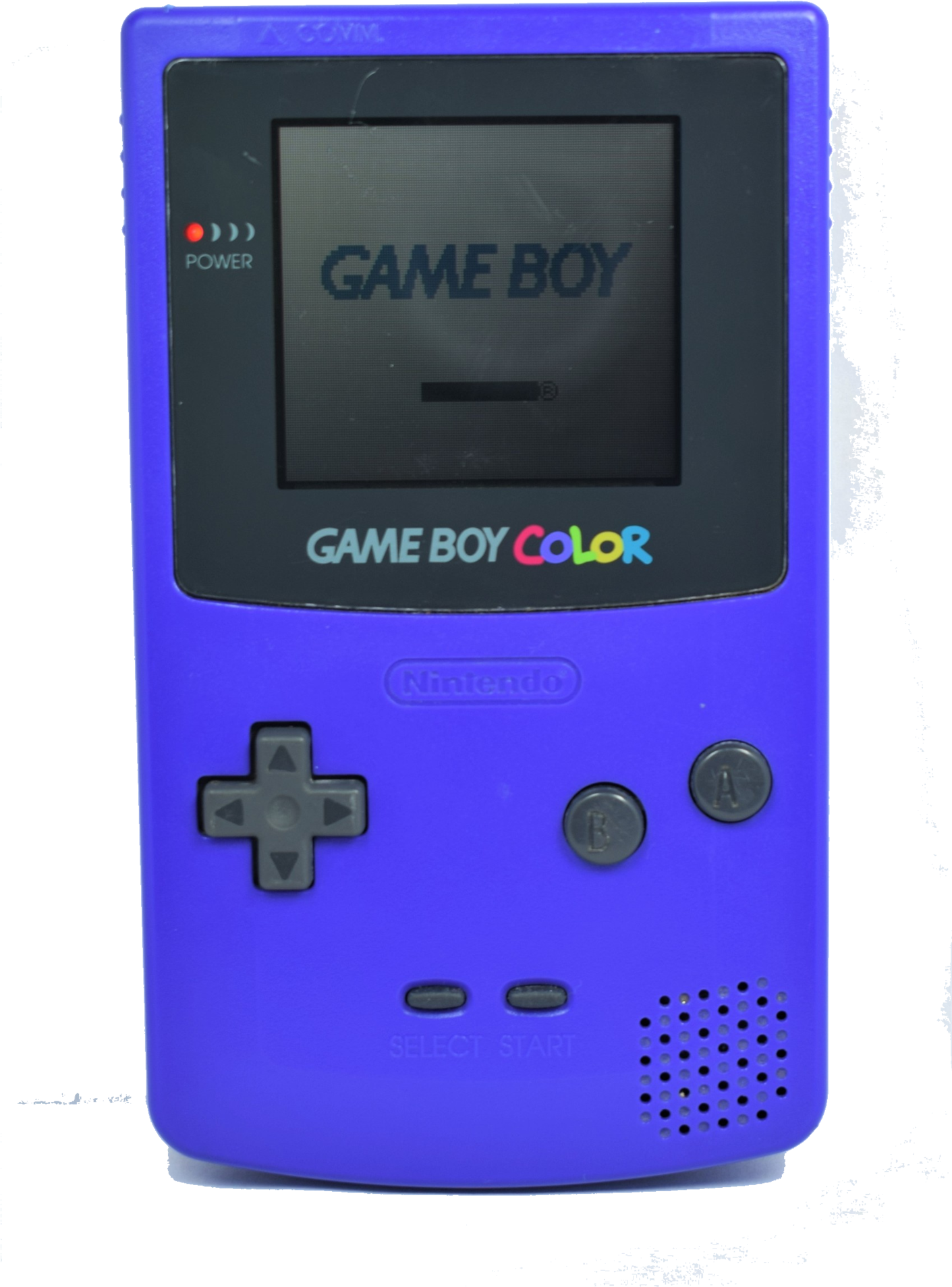 Purple Game Boy Color Handheld PNG Image