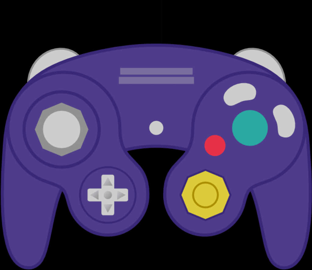 Purple Game Controller Illustration PNG Image