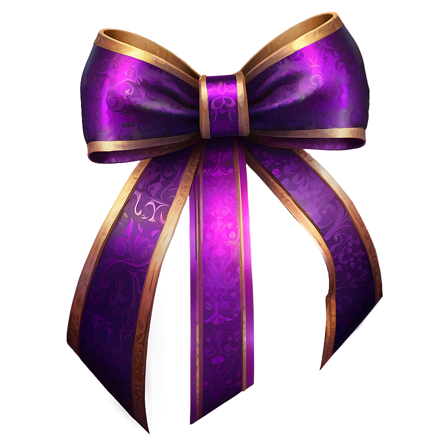 Purple Gift Bow Png 91 PNG Image