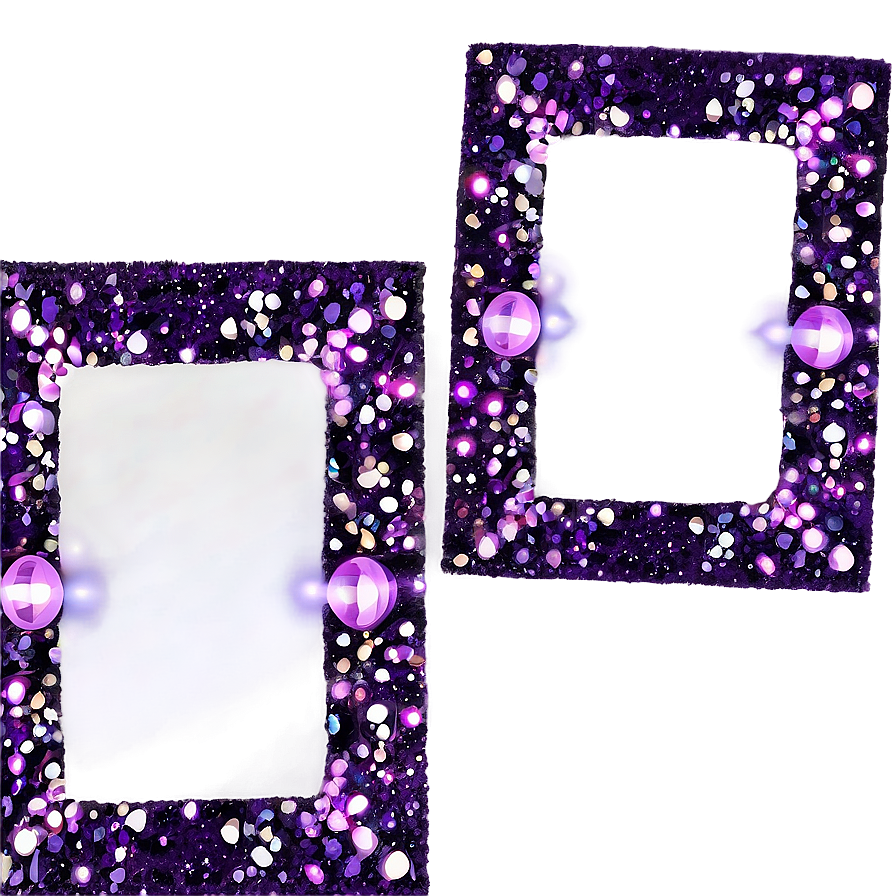 Purple Glitter Frame Png 73 PNG Image