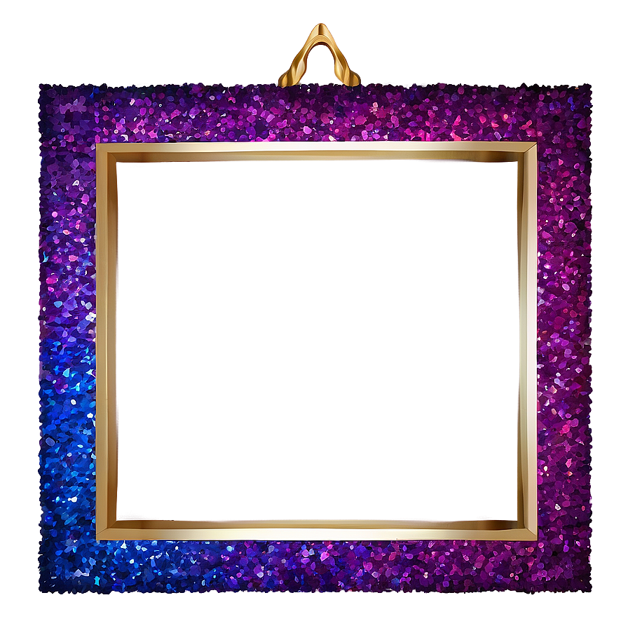 Purple Glitter Frame Png Tgl PNG Image